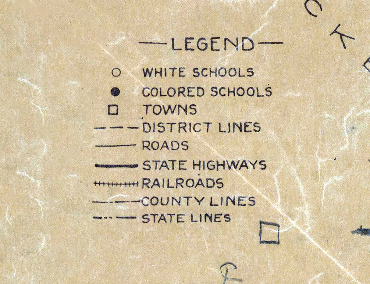 1929 Map of Greene County Tennessee