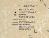 1929 Map of Greene County Tennessee