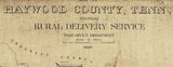 1930 Map of Haywood County Tennessee
