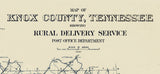 1930 Map of Knox County Tennessee