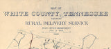 1930 Map of White County Tennessee