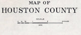 1931 Map of Houston County Tennessee