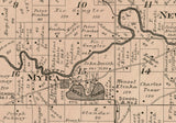 1915 Map of Trenton Township Washington County Wisconsin