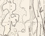 1916 Map of Big Lake Allamakee County Iowa