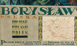 1930 Boryslaw Polska Travel Poster Boryslaw Galicia Ukraine