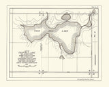 1916 Map of Four Mile Lake Emmet County Iowa