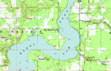 1958 Map of Hardy Dam Pond Michigan Muskegon River