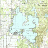 1982 Map of Gun Lake Yankee Springs Michigan