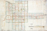 1849 Town Map of Lewisburg West Virginia