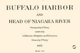 1875 Map of Buffalo Harbor New York and Head of Niagara River