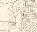 1875 Map of Buffalo Harbor New York and Head of Niagara River