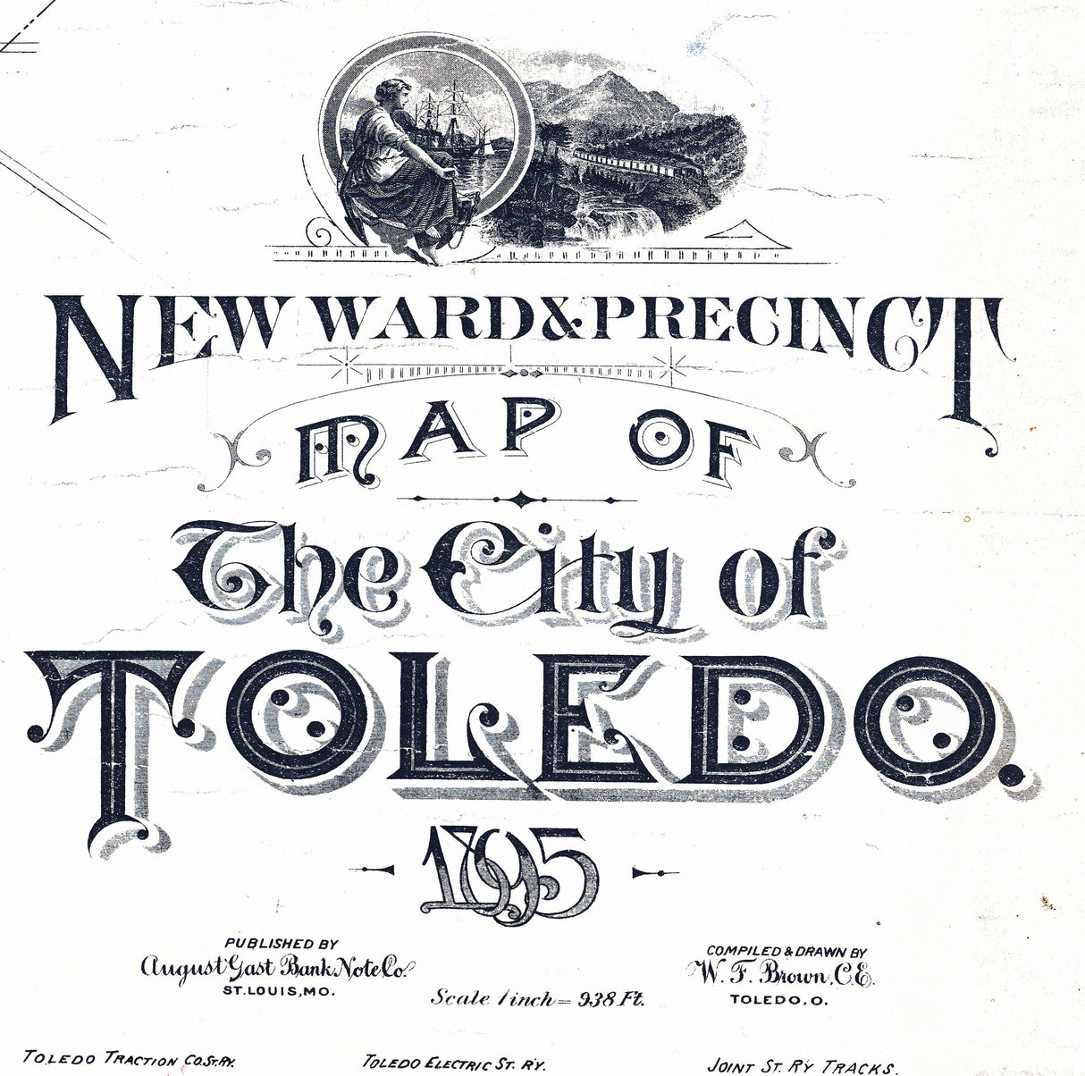 1895 Map of Toledo Ohio