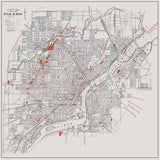 1919 Map of Toledo Ohio