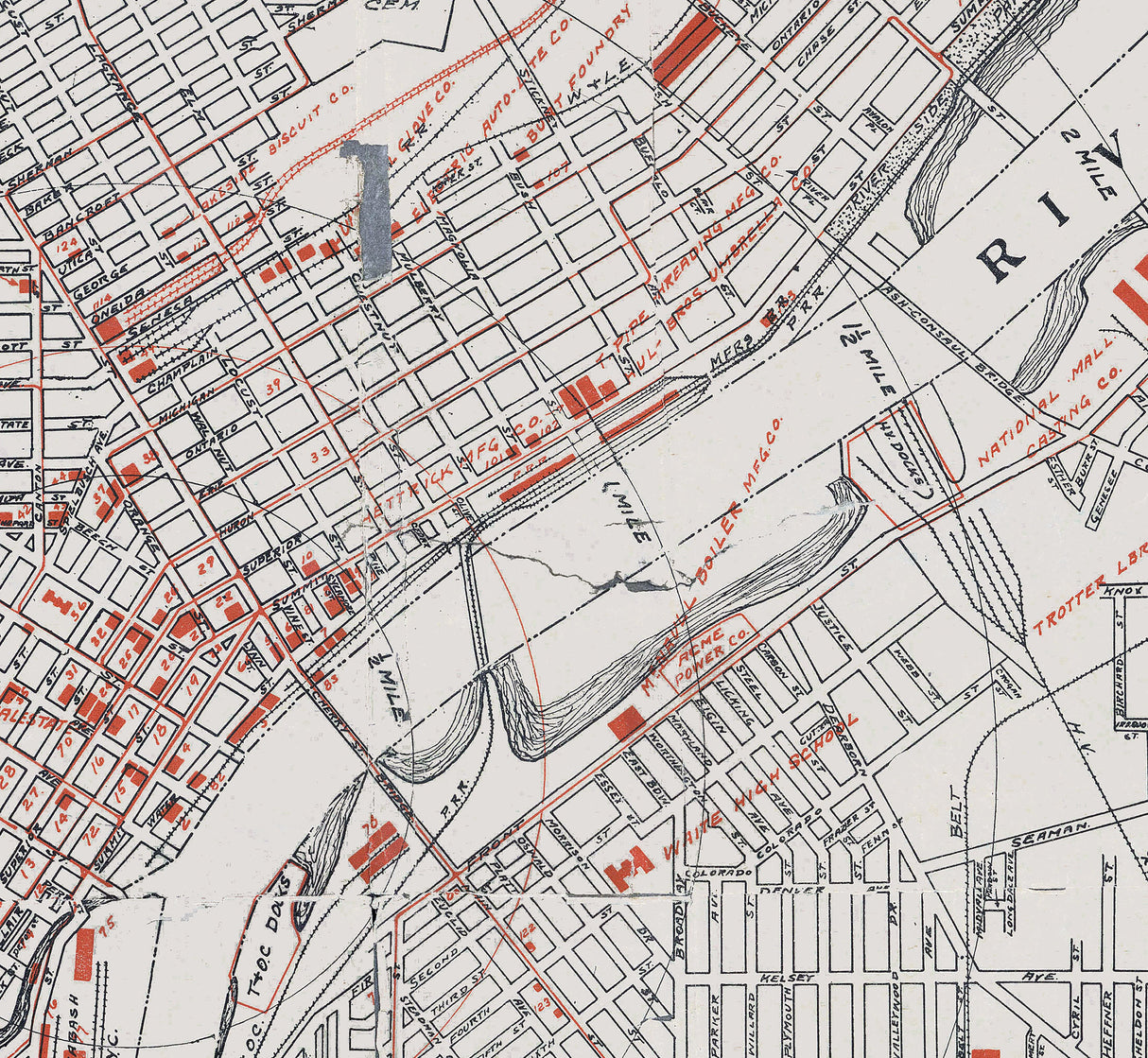1919 Map of Toledo Ohio