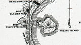 1959 Map of Crater Lake Oregon