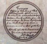 1867 Map of Baldwin County Georgia