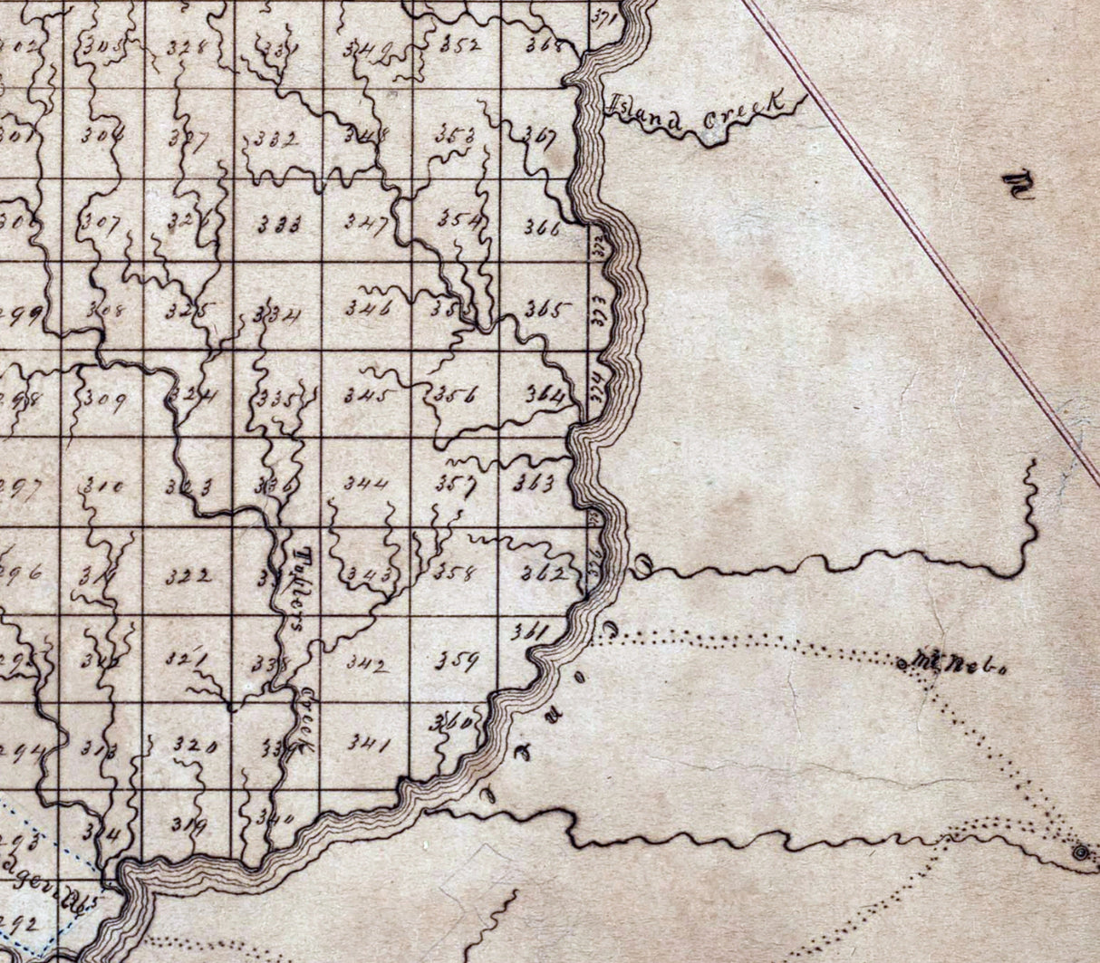 1867 Map of Baldwin County Georgia