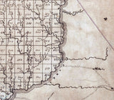 1867 Map of Baldwin County Georgia