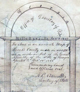 1867 Map of Brooks County Georgia