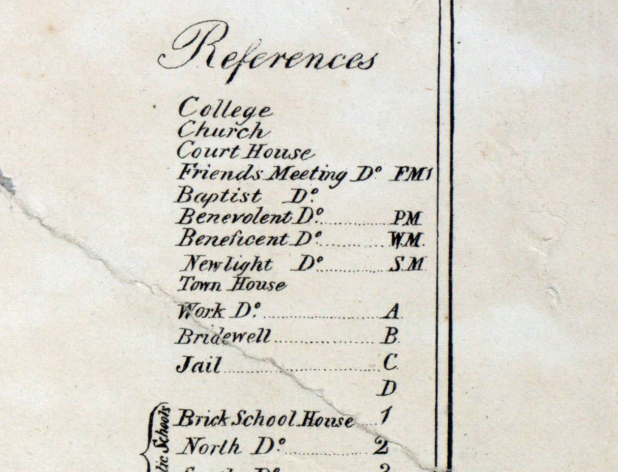 1803 Town Map of Providence Rhode Island