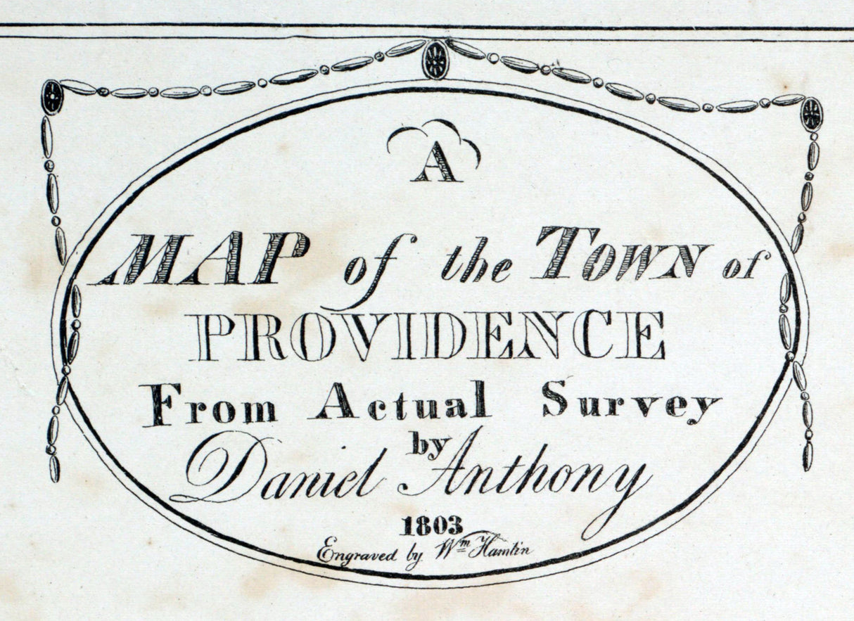 1803 Town Map of Providence Rhode Island