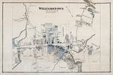 1876 Town Map of Williamstown Massachusetts