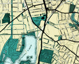 1924 Town Map of Wakefield Massachusetts