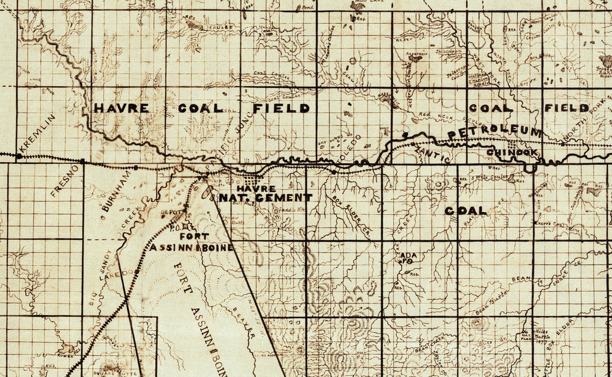 1906 Map of Chouteau County Montana