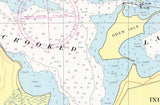 1960 Nautical Map of Crooked Lake Michigan