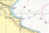 1960 Nautical Map of Mullett Lake Michigan