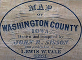 1859 Map of Washington County Iowa