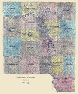 1905 Map of Johnson County Iowa