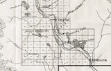 1910 Map of Lincoln County Montana