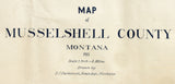 1911 Map of Musselshell County Montana