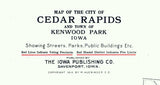 1916 Map of Cedar Rapids Iowa