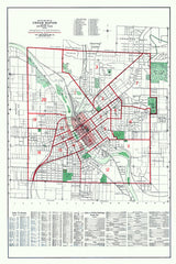 1916 Map of Cedar Rapids Iowa