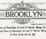 1923 Map of Brooklyn Township Green Lake County Wisconsin