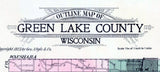 1923 Map of Green Lake County Wisconsin