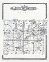 1923 Map of Kingston Township Green Lake County Wisconsin