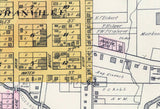 1923 Town Map of Markesan Green Lake County Wisconsin