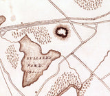 1852 Town Map of Needham Norfolk County Massachusetts