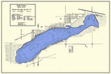 1970 Map of Lake Como Walworth County Wisconsin