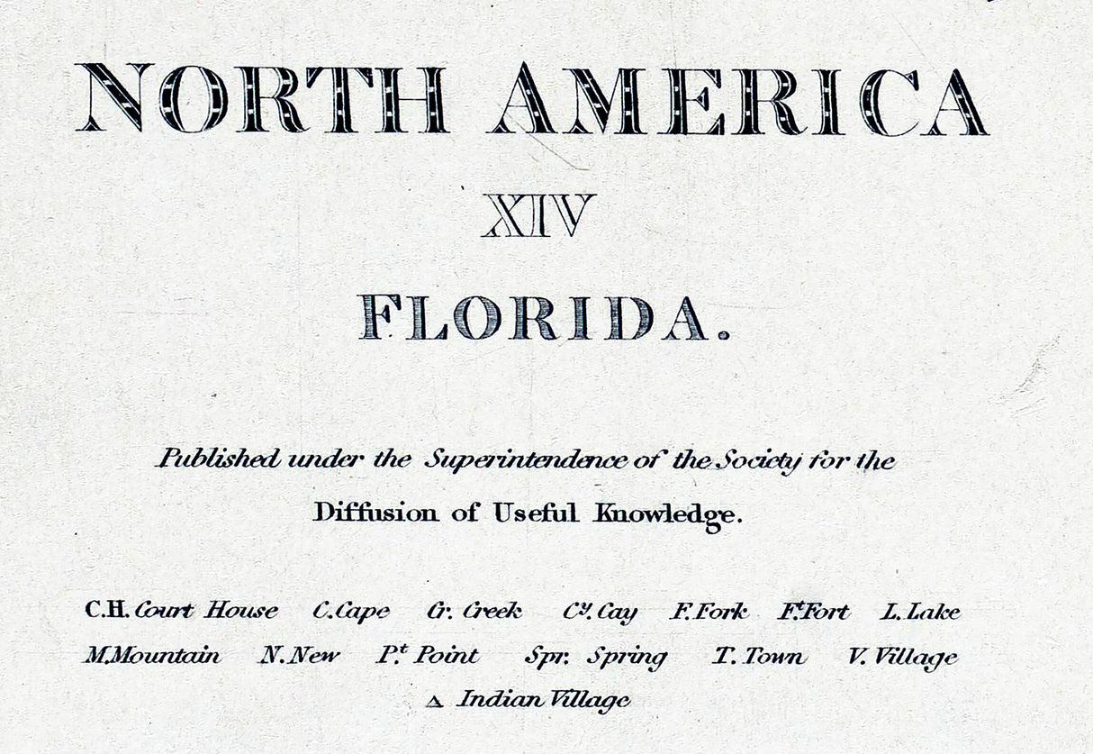 1834 Map of Florida