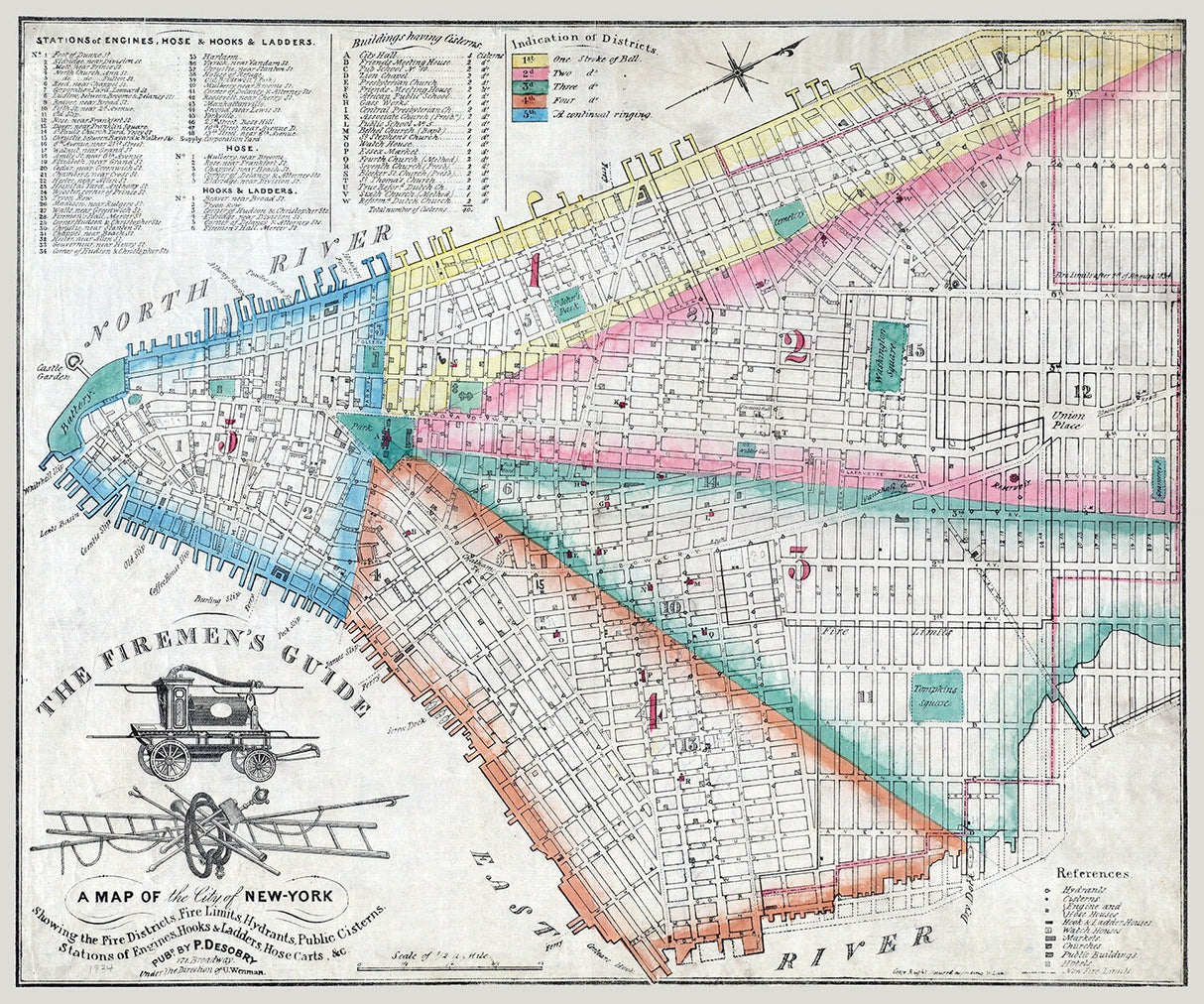 1834 Map of New York City