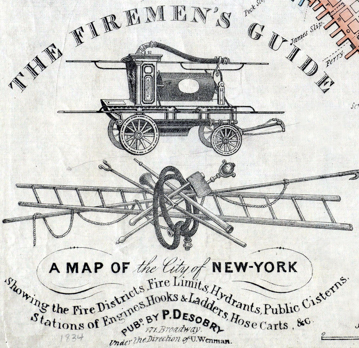 1834 Map of New York City