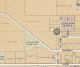 1907 Town Map of Elkhorn Walworth County Wisconsin