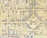 1860 Map of Wilkesbarre Luzerne County Pennsylvania