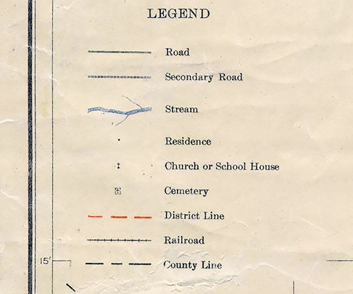 1916 Map of McNairy County Tennessee