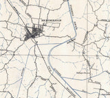 1918 Map of Chester County Tennessee