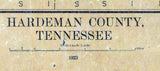 1923 Map of Hardeman County Tennessee